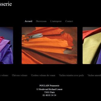 reference refonte design site vitrine multi langues peausserie maroquinerie paris