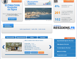 site agence immobiliere corse residens